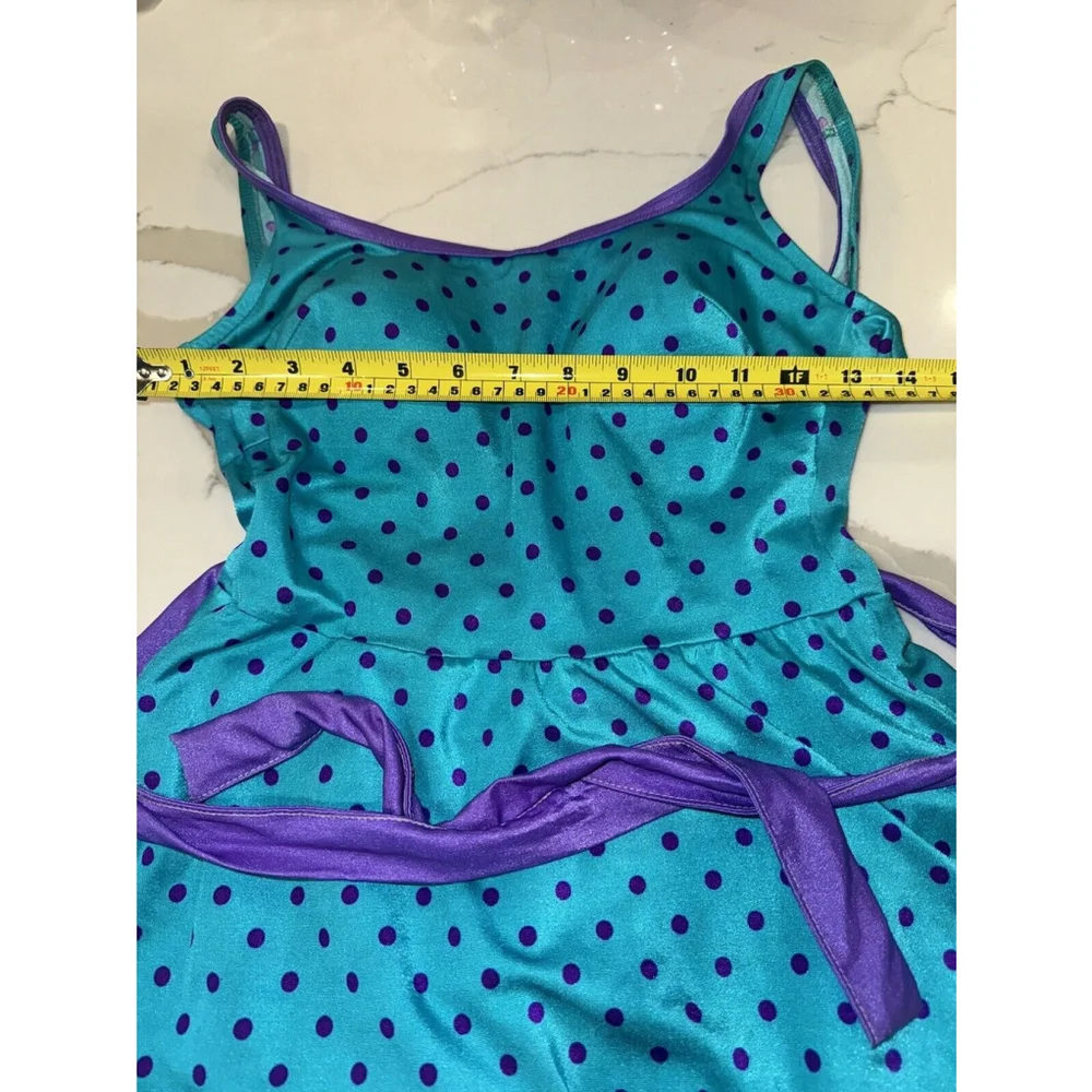 Vintage Some Body Mainstream bullet bra bathing suit union made Blue & Purple - Picture 6 of 12